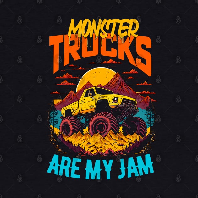 Monster Truck are my Jam Funny by T-shirt US